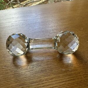 Vintage Crystal Knife or Spoon Rest in EUC